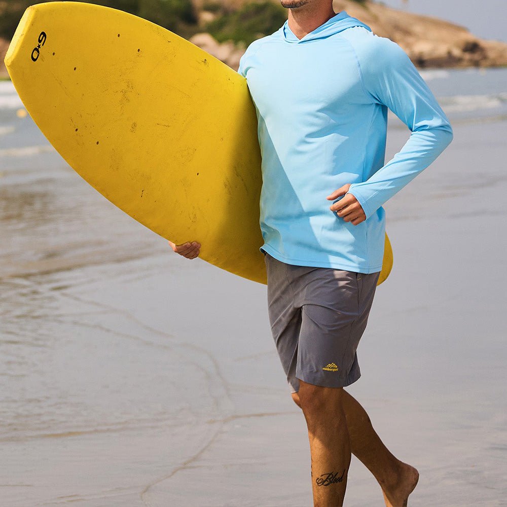 Men's Sun Protection Hoodie with Long Sleeves for Fishing and Outdoor