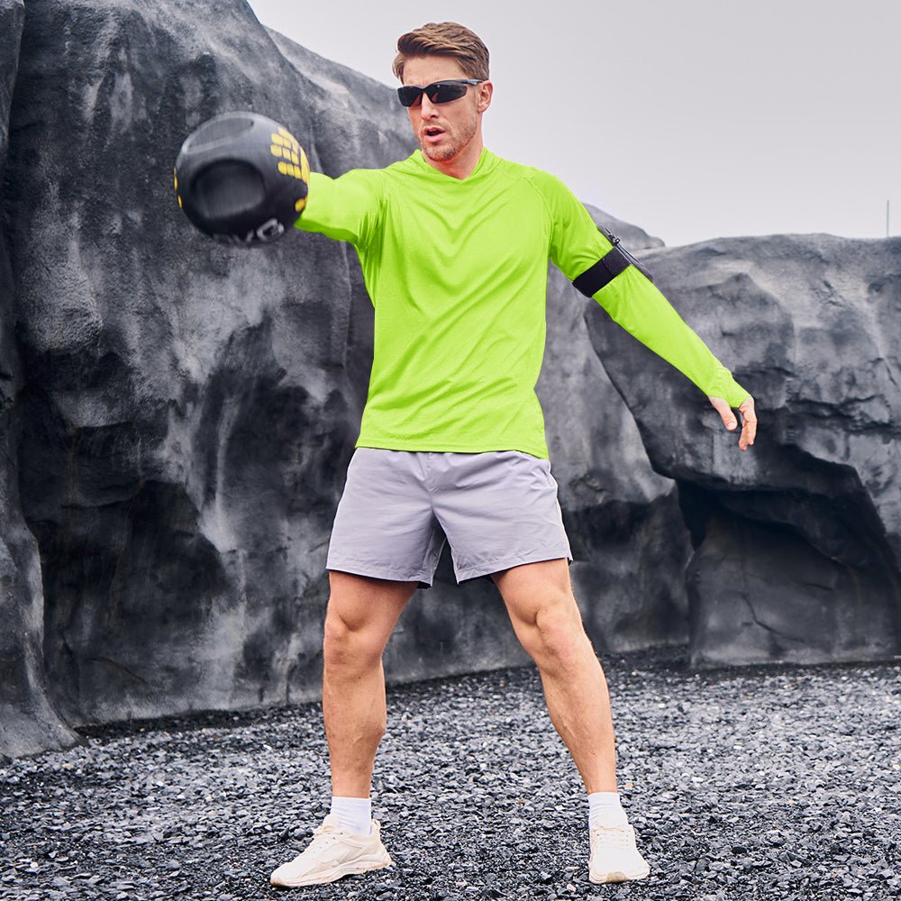 Men's Sun Protection Hoodie with Long Sleeves for Fishing and Outdoor