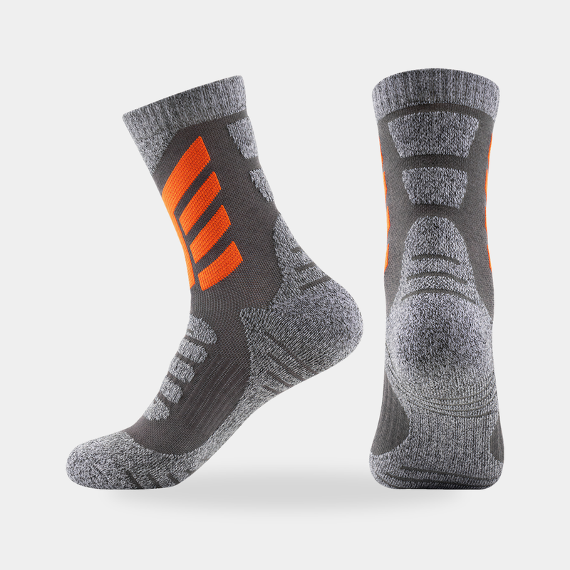 Men's Cushioned Crew Walking Socks with Arch Support