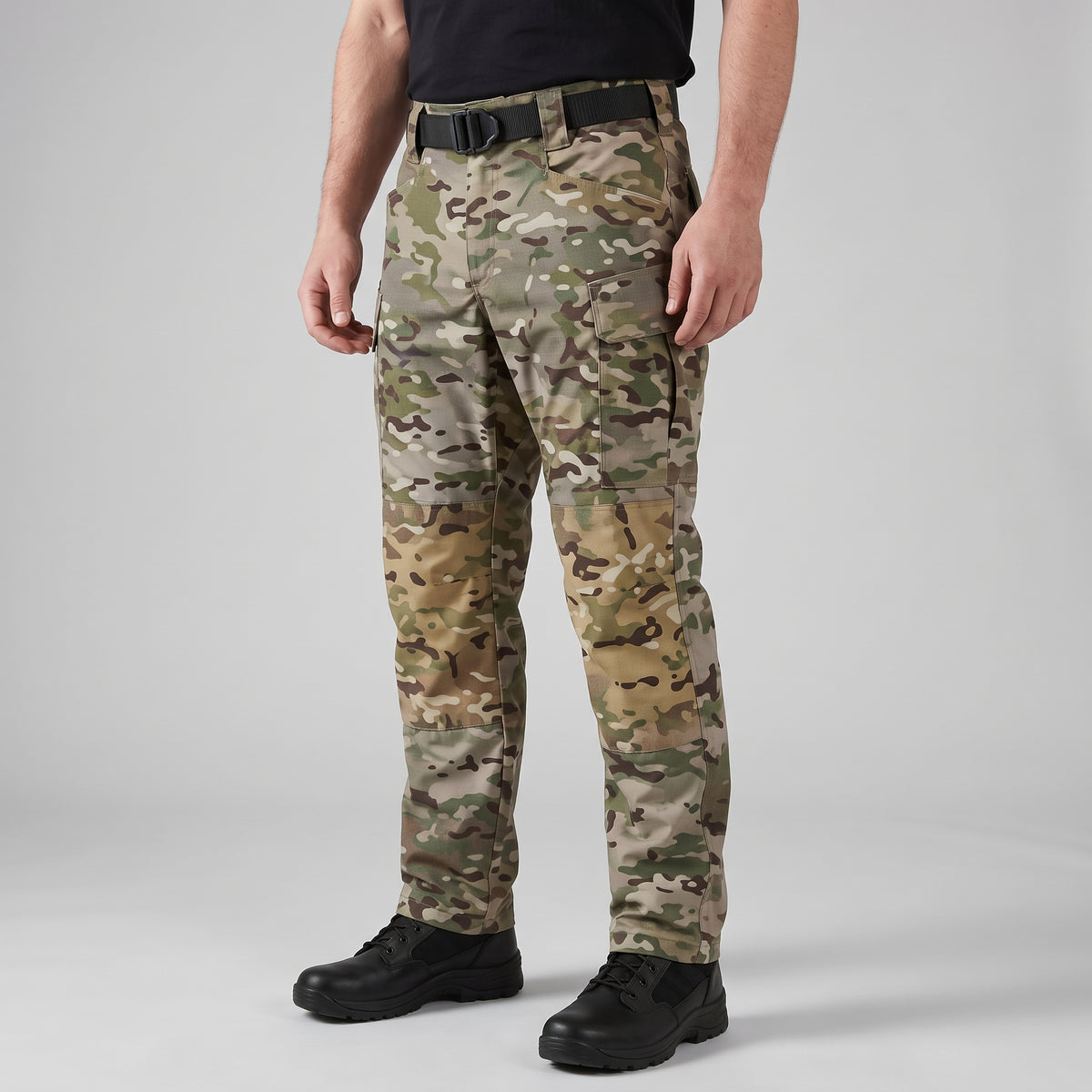 Men’s Water Resistant Tactical Cargo Pants with Reinforced Knees