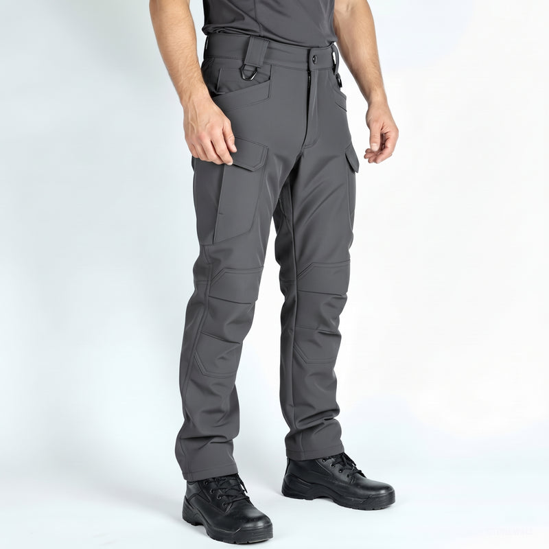 Men’s Waterproof Softshell Pants with Fleece Lining and Reinforced Knees