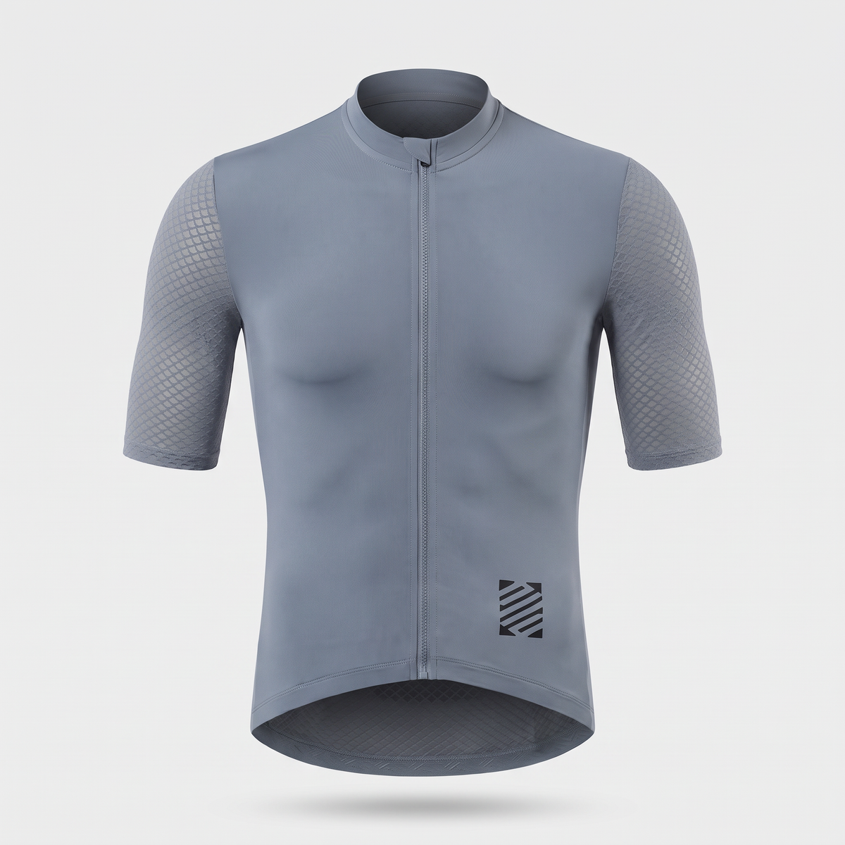 Men's Short Sleeve Cycling Jersey With Zip Rear Pocket And Mesh Panels