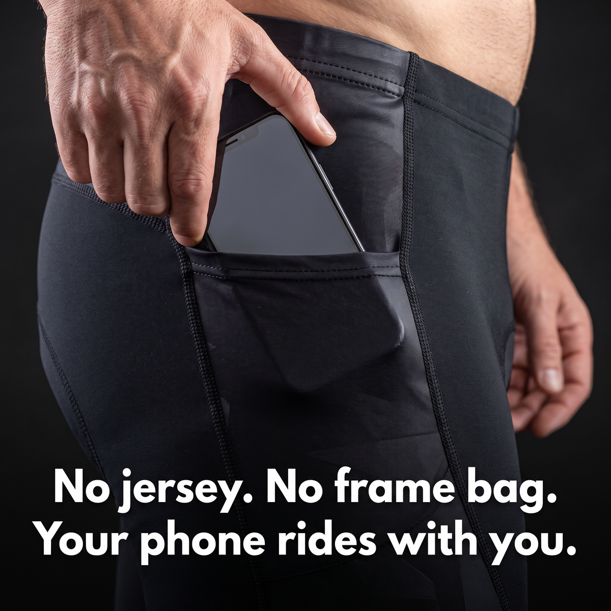 Men’s Padded Cycling Shorts with 4D Gel Chamois and Zipped Rear Pocket