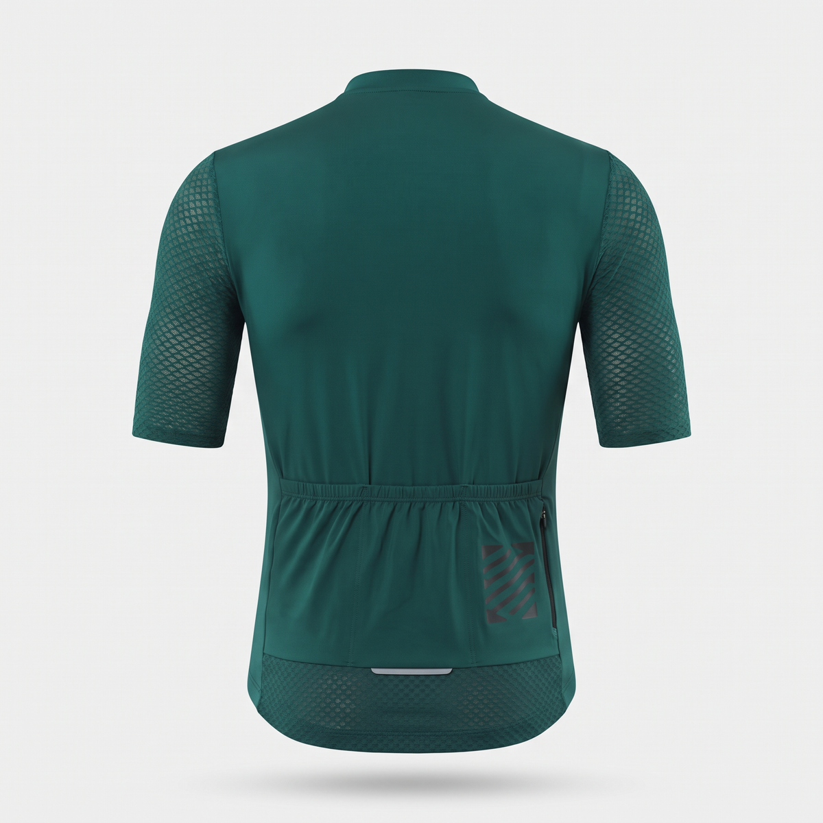 Men's Short Sleeve Cycling Jersey With Zip Rear Pocket And Mesh Panels