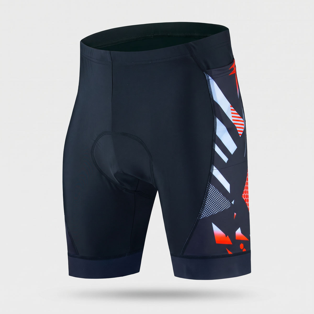 Men’s Padded Cycling Shorts with 4D Gel Chamois and Zipped Rear Pocket