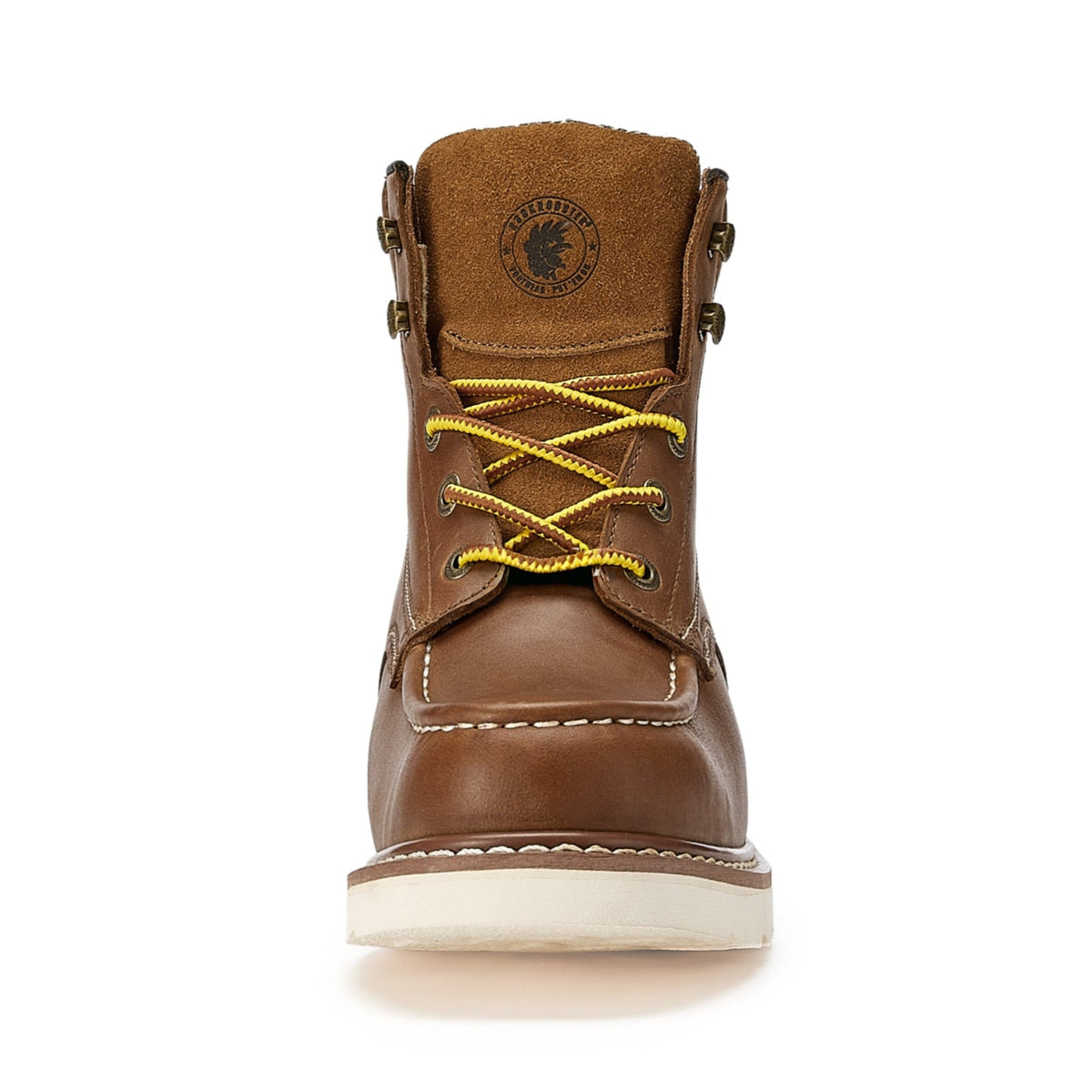 Men's Waterproof Steel Toe Work Boots with Vibram Outsole and Wedge Sole