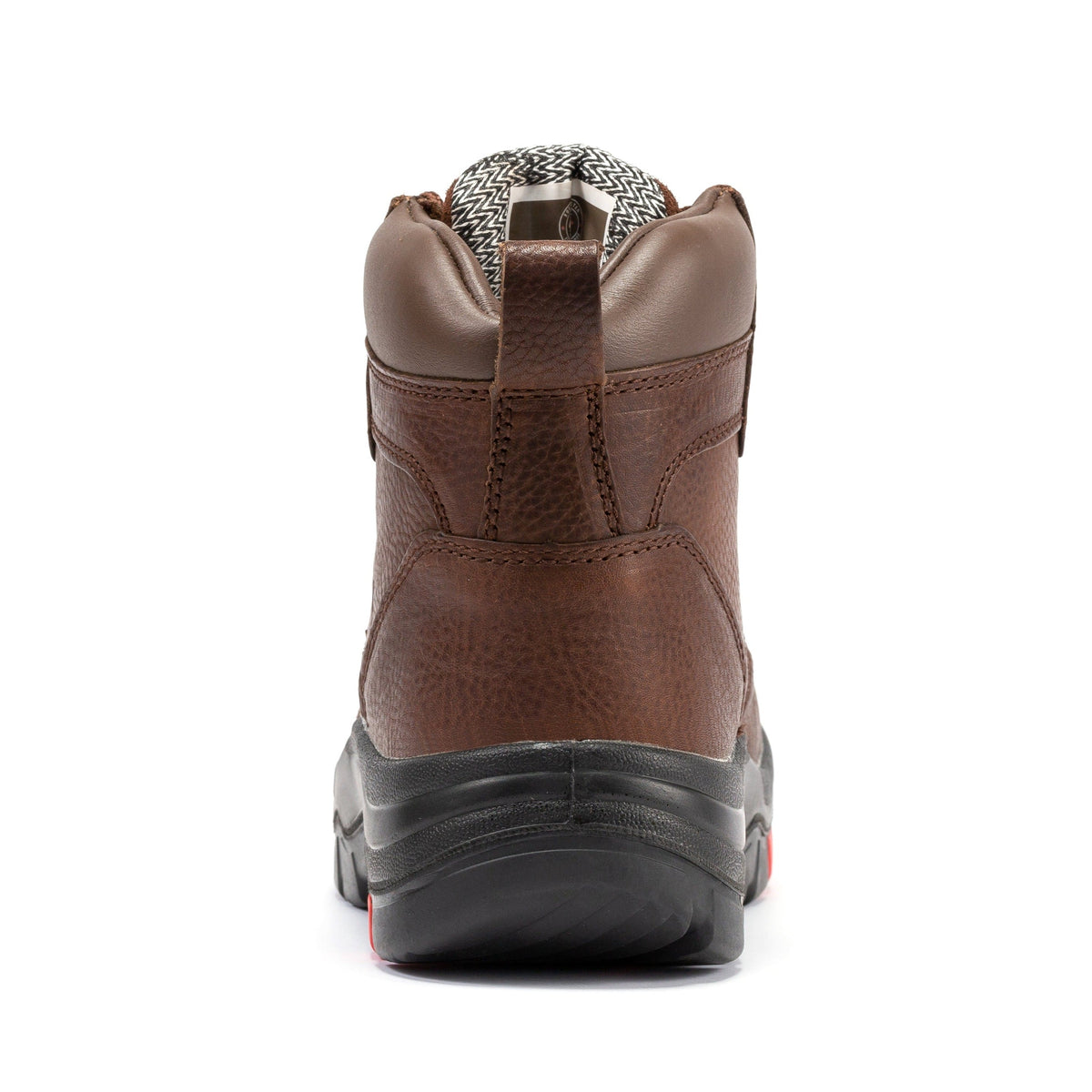Men's Waterproof Leather Work Boots with Safety Toe and Slip Resistant Sole