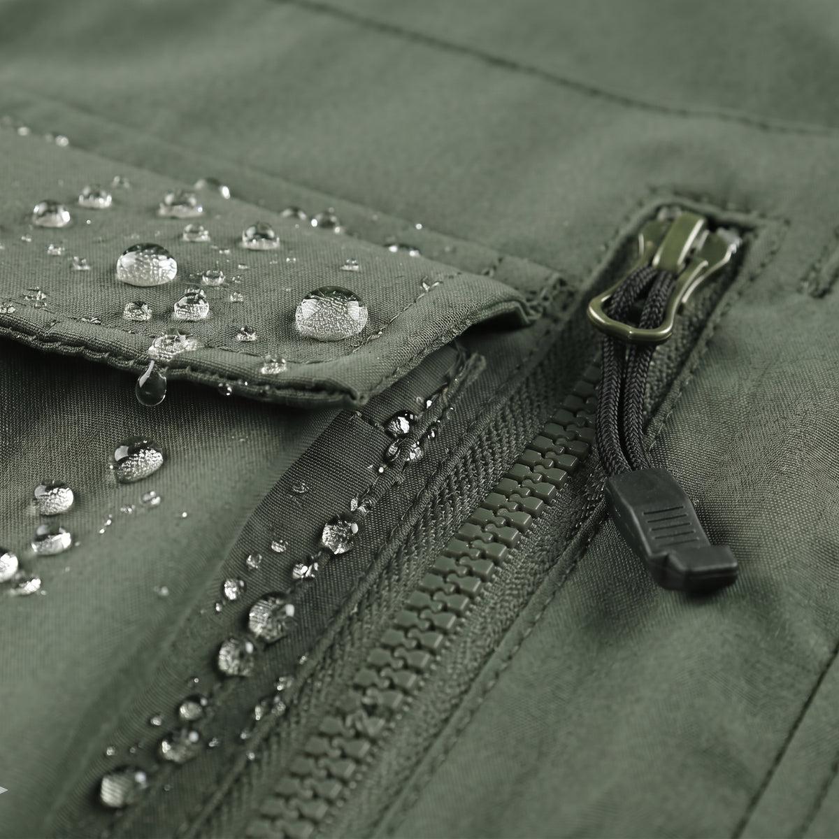 Men's Multi Pocket Hooded Hardshell Jacket