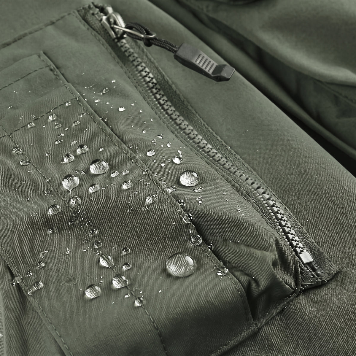 Men's Multi Pocket Hooded Hardshell Jacket