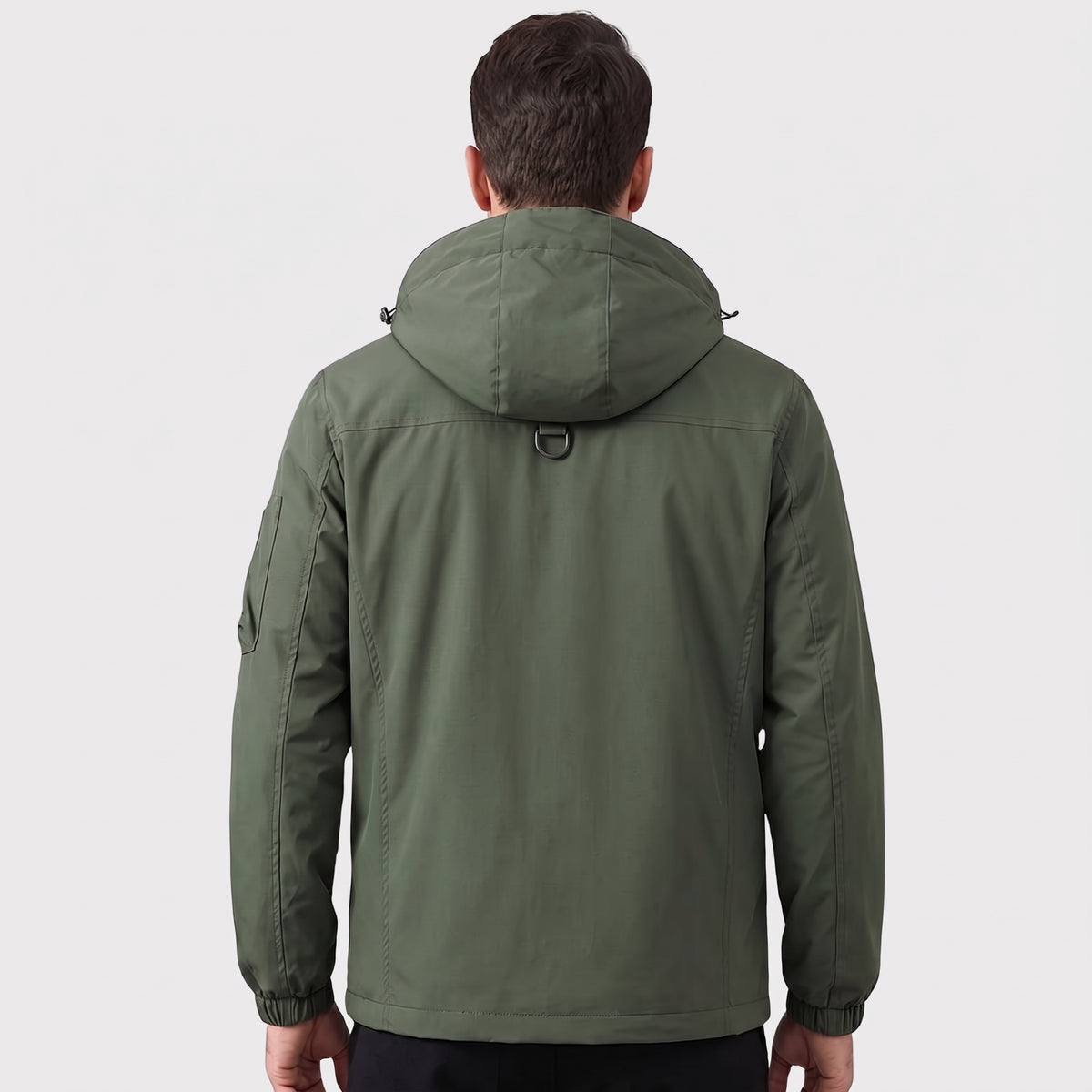 Men's Multi Pocket Hooded Hardshell Jacket