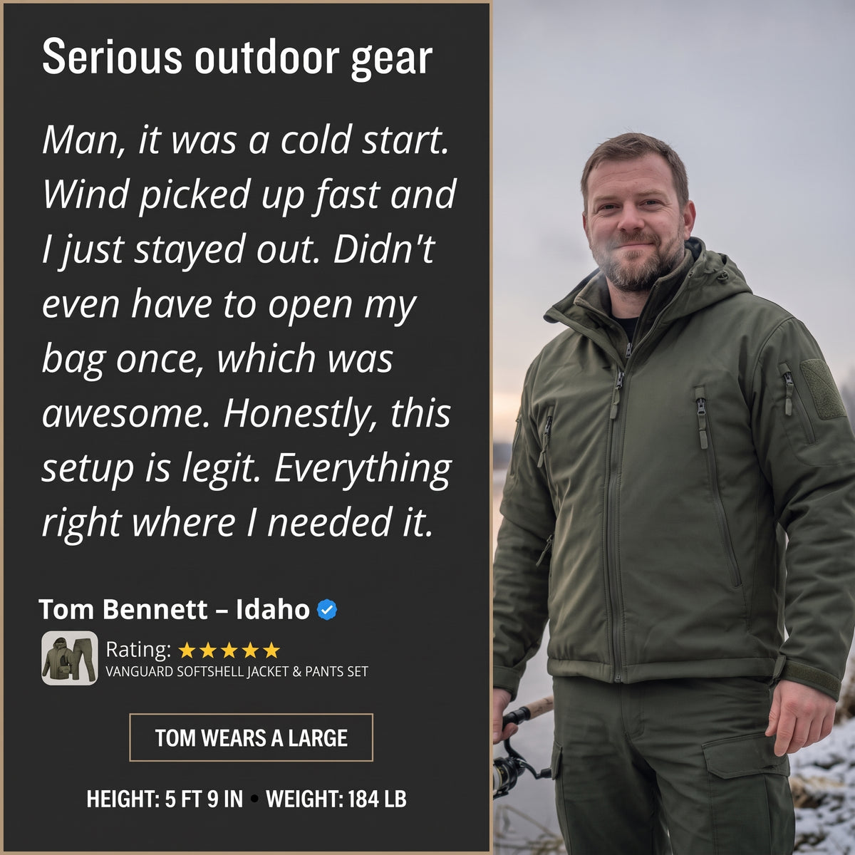 Men's Waterproof Fleece Lined Softshell Jacket with Hood