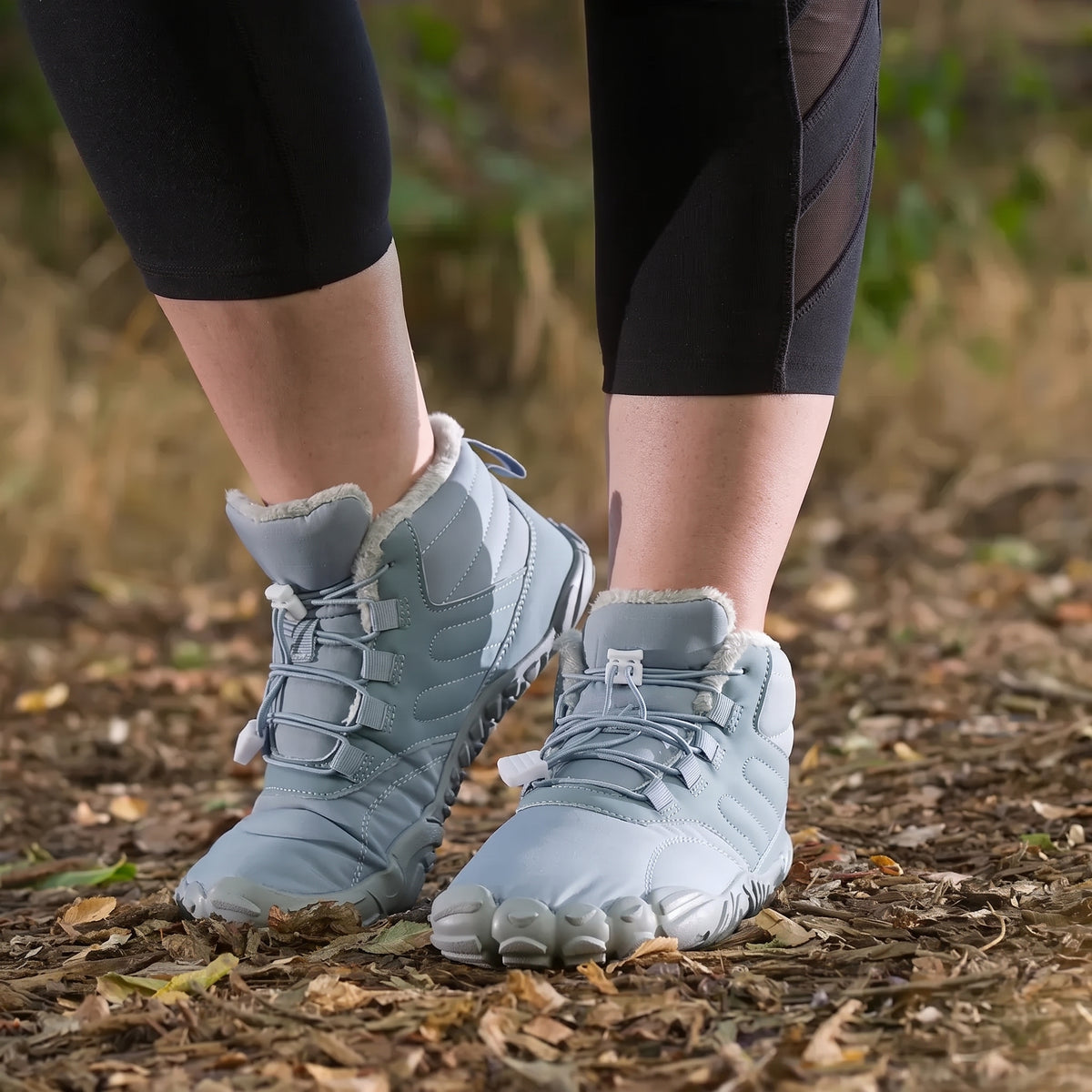 Unisex Water Resistant Winter Barefoot Boots with Fleece Lining and Wide Toe Box