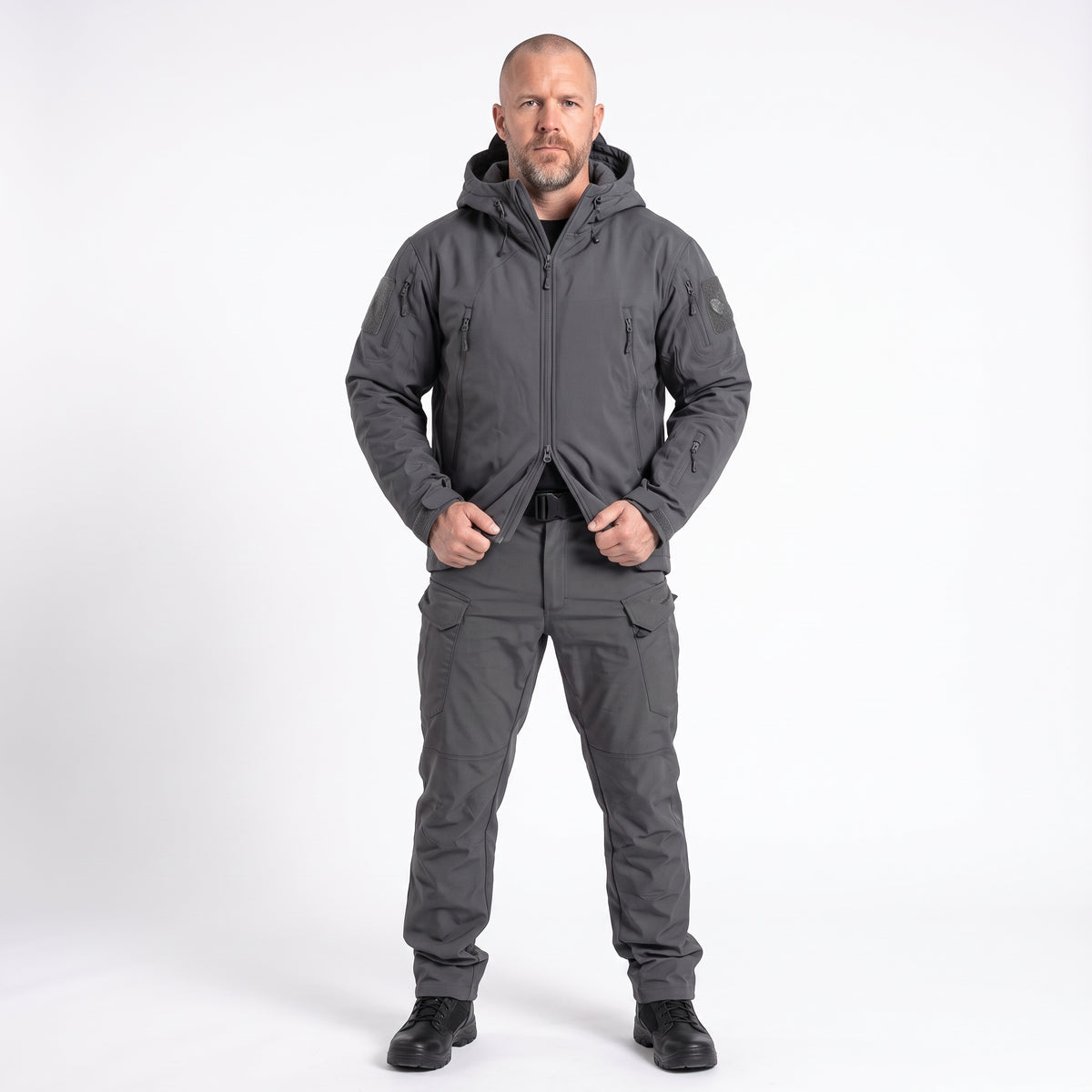 Men's Waterproof Softshell Tactical Jacket and Cargo Pants Set