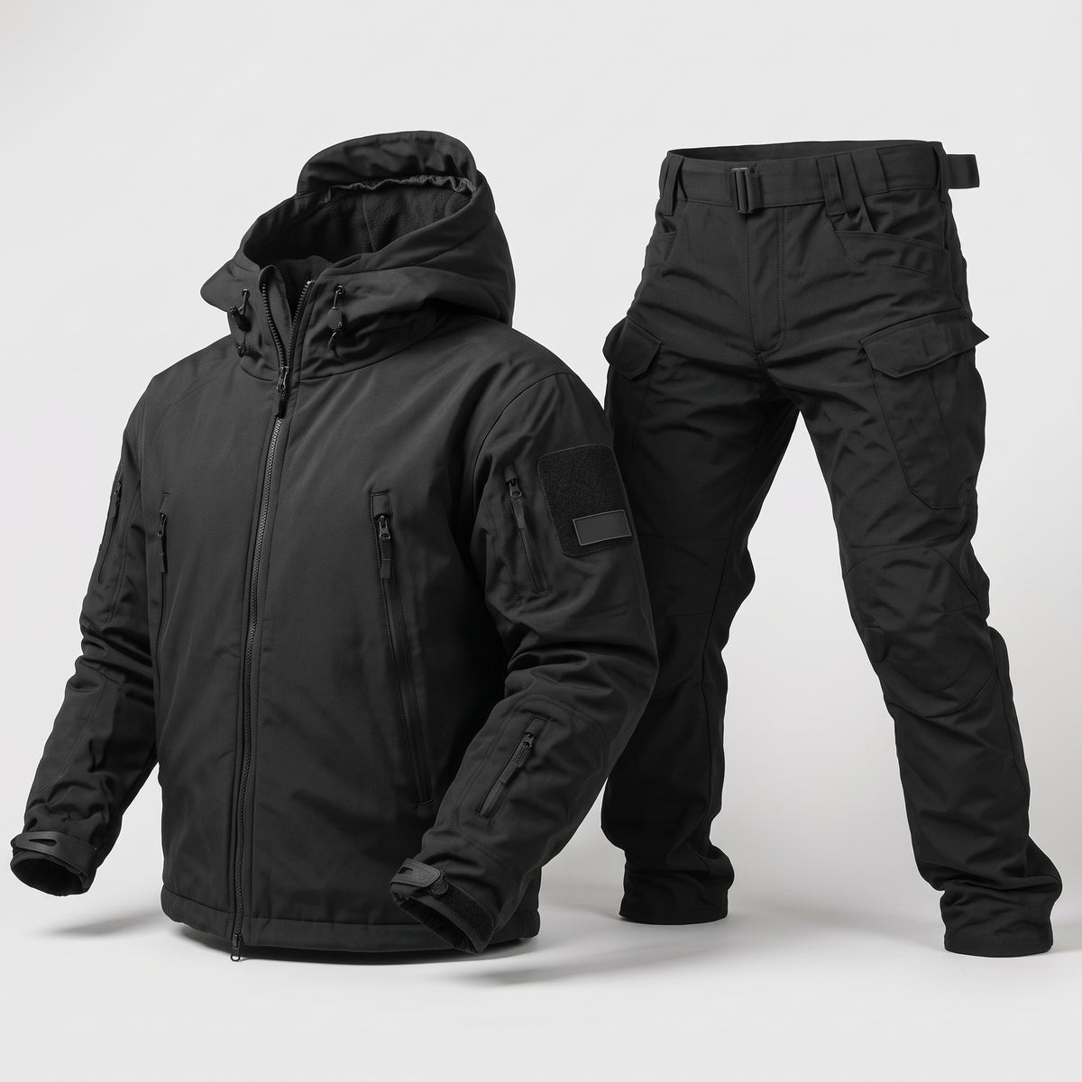 Men's Waterproof Softshell Tactical Jacket and Cargo Pants Set