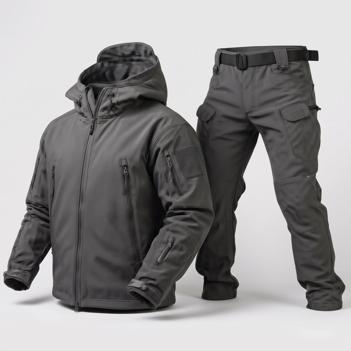Men's Waterproof Softshell Tactical Jacket and Cargo Pants Set