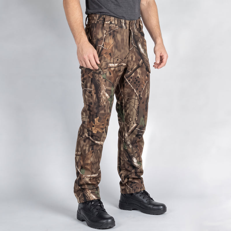 Men’s Camouflage Waterproof Hunting Pants with Fleece Lining
