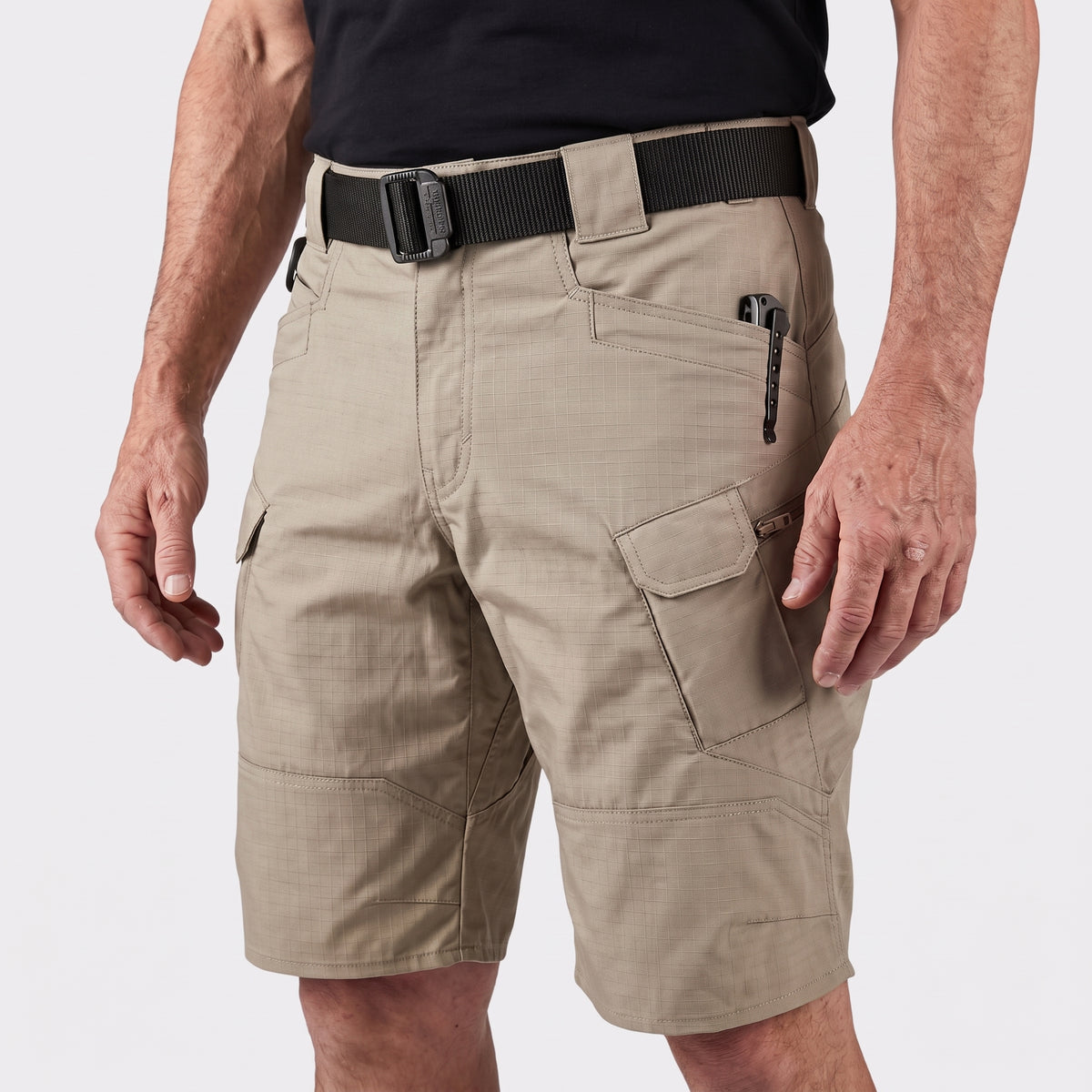 Men’s Water Resistant Tactical Cargo Shorts with Multiple Pockets