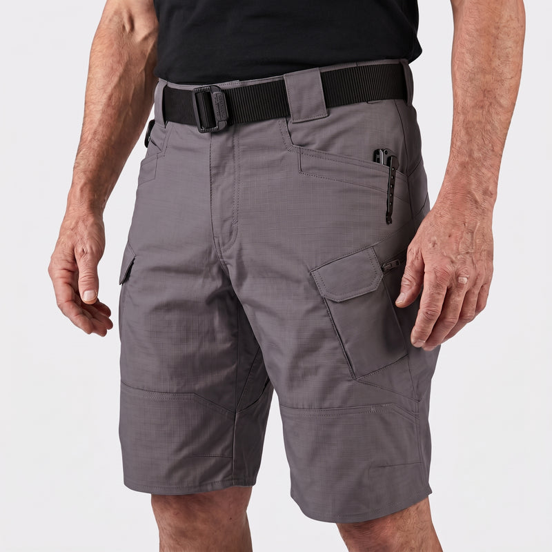 Men’s Water Resistant Tactical Cargo Shorts with Multiple Pockets
