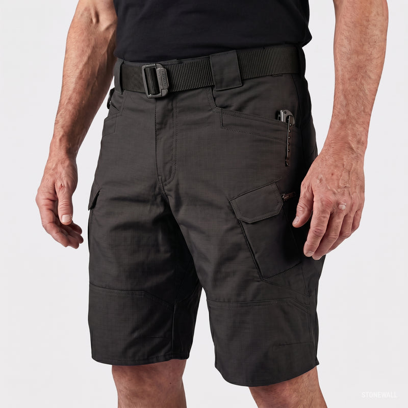Men’s Water Resistant Tactical Cargo Shorts with Multiple Pockets
