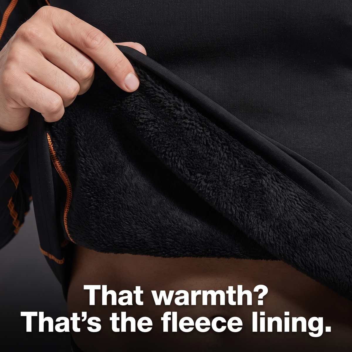 Men's Thermal Base Layer Set With Fleece Lining And Compression Fit