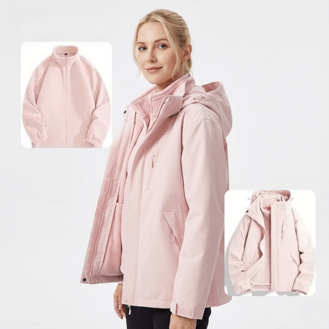 Women's Removable Fleece Liner Rain Jacket