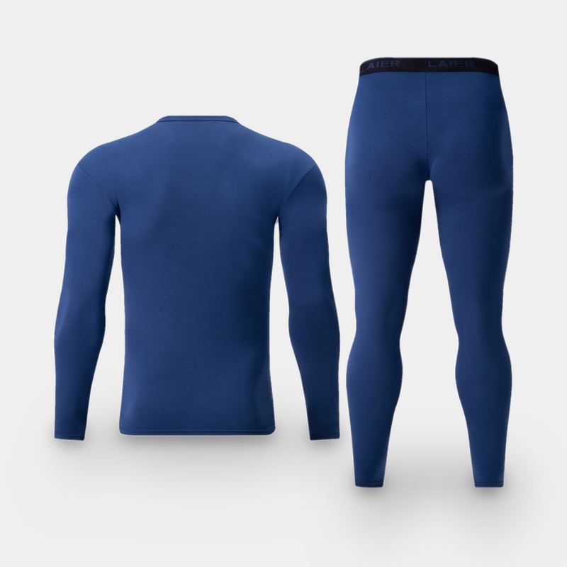 Men's Long Johns Set With Long Sleeve Top And Full Length Leggings