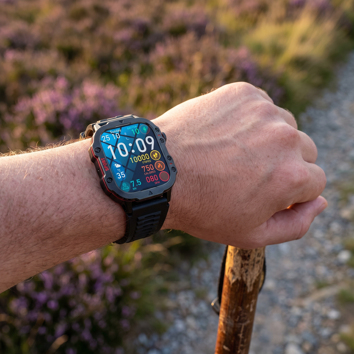 Men's Rugged Outdoor Smart Watch with Bluetooth Calling and Fitness Tracking