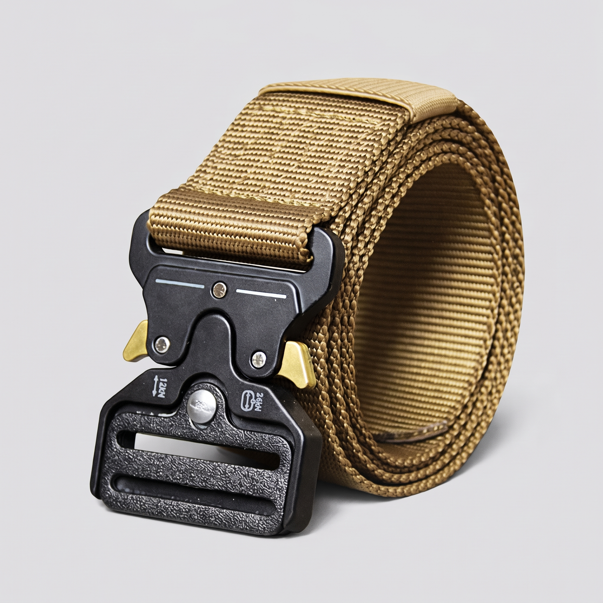 Men's Tactical Webbing Belt with Quick Release Buckle