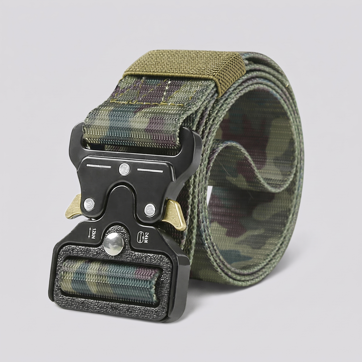 Men's Tactical Webbing Belt with Quick Release Buckle