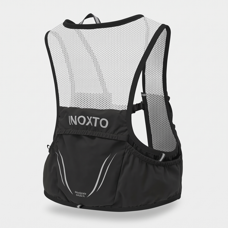 Men's Trail Running Vest with Soft Flasks and Reflective Details