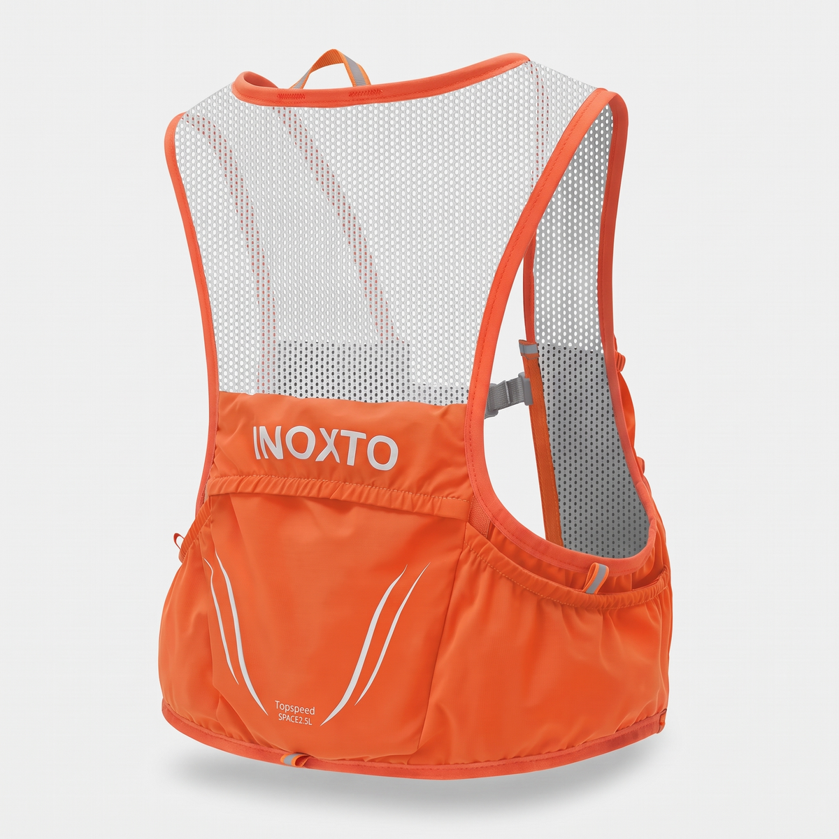 Men's Trail Running Vest with Soft Flasks and Reflective Details
