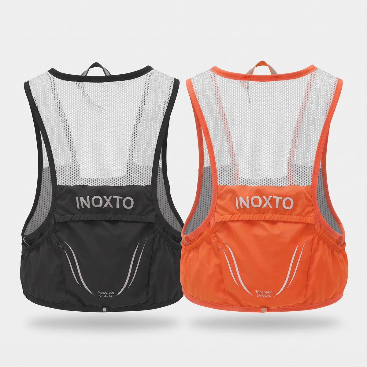 Men's Trail Running Vest with Soft Flasks and Reflective Details