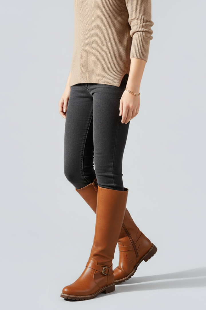 Women's Heeled Ankle Boots | Buckle-Detail Booties