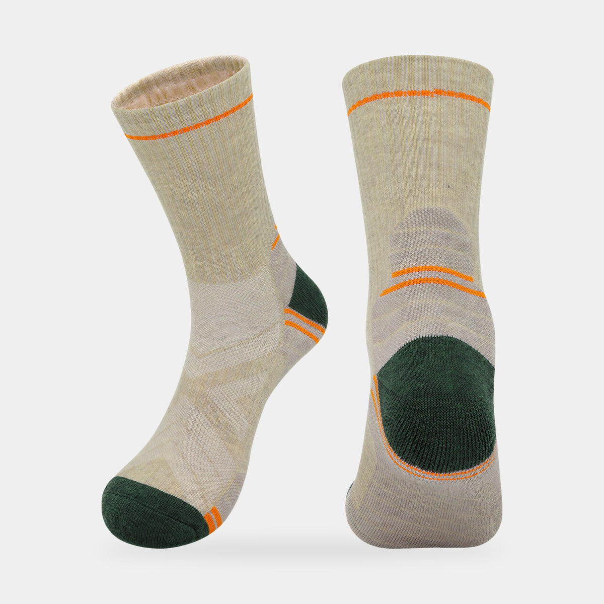 Men's Wool Blend Hiking Socks with Cushioned Sole and Arch Support