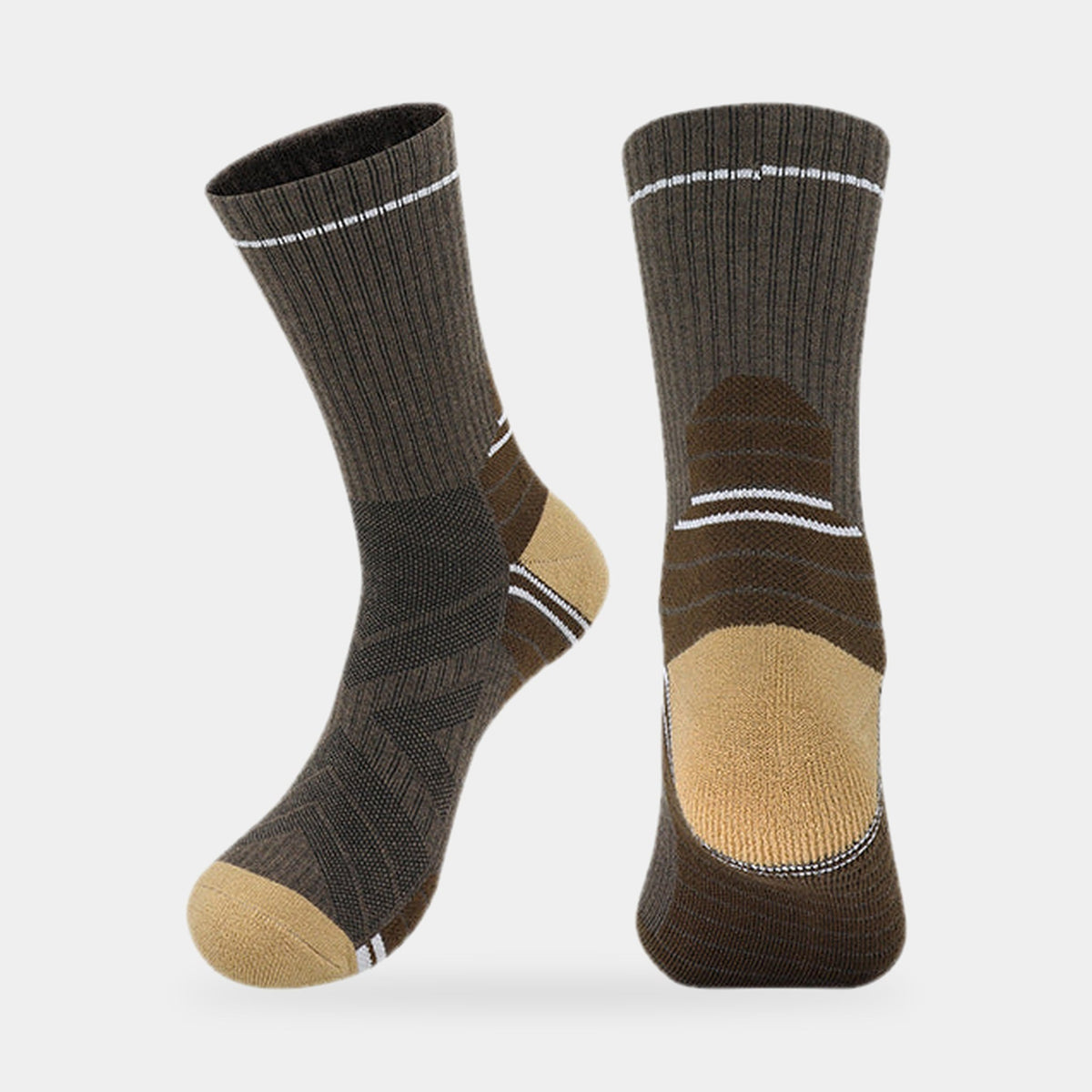 Men's Wool Blend Hiking Socks with Cushioned Sole and Arch Support